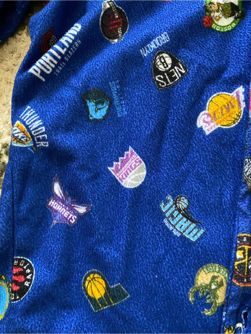 NBA Team Logo Fleece Throw - Blue